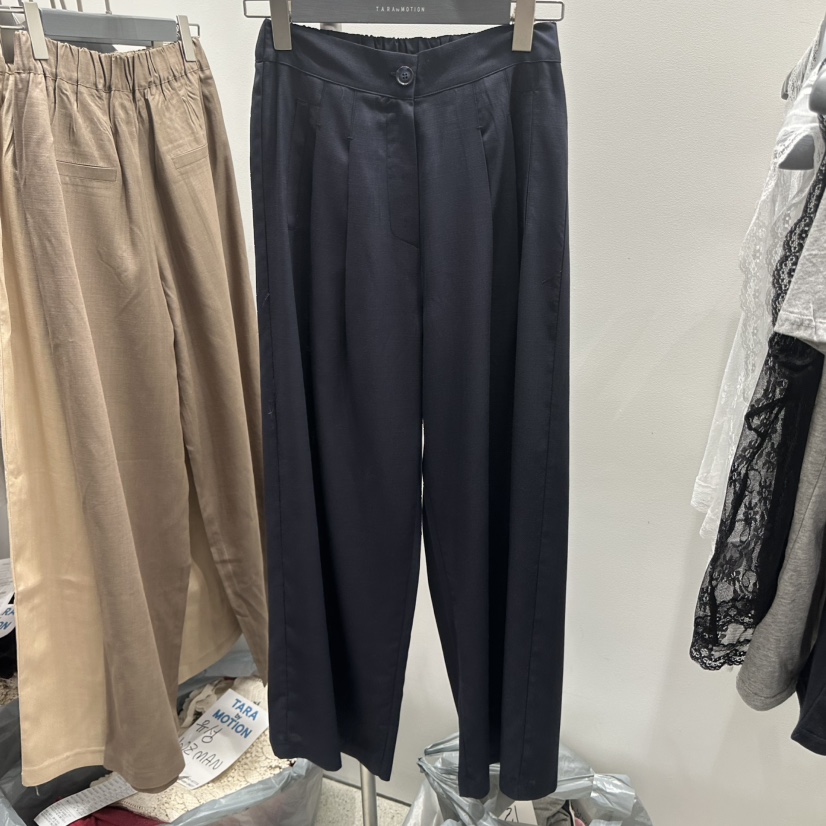 TARABY MOTION韓國代購女裝新品26春夏熱賣26夏季休閑褲亞麻TARABY MOTION休閑褲圖色3
