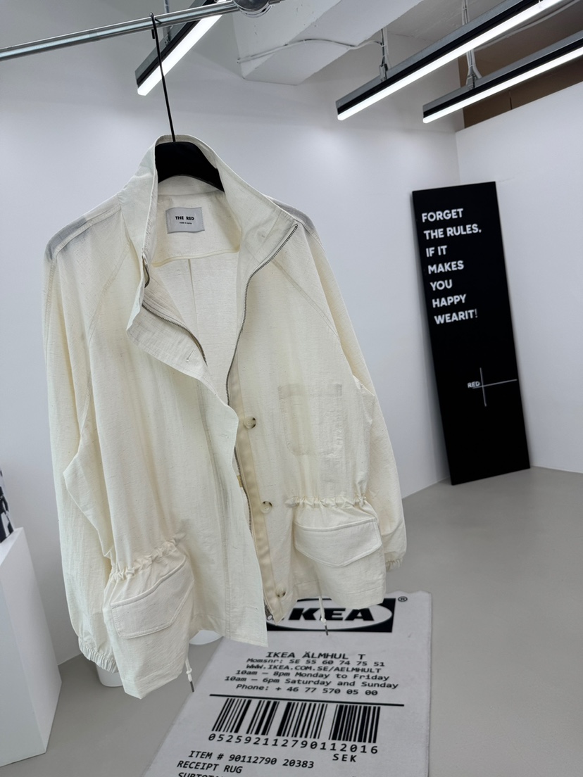 RED-A韓國東大門代購女士新品26春夏休閑時尚推薦夾克亞麻RED-A夾克圖色1