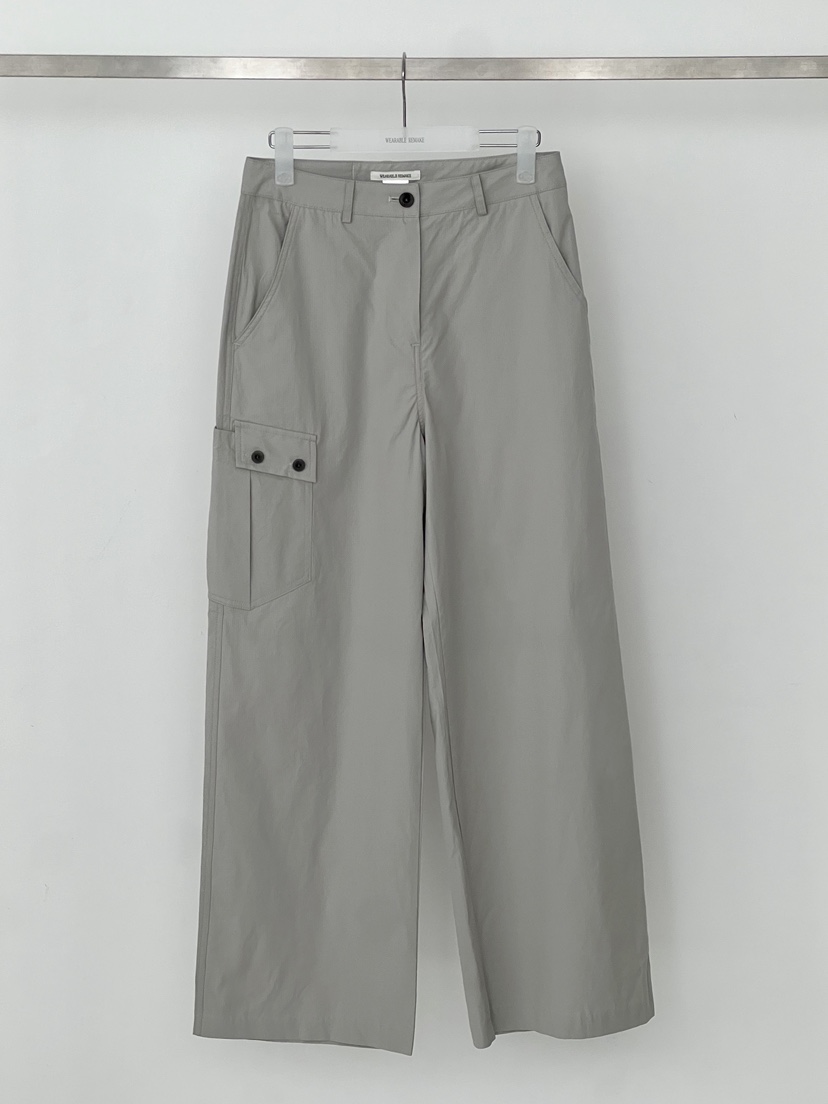 WEARABLE-L韓國直郵女裝新款人氣26春夏職業休閑休閑褲口袋WEARABLE休閑褲圖色1