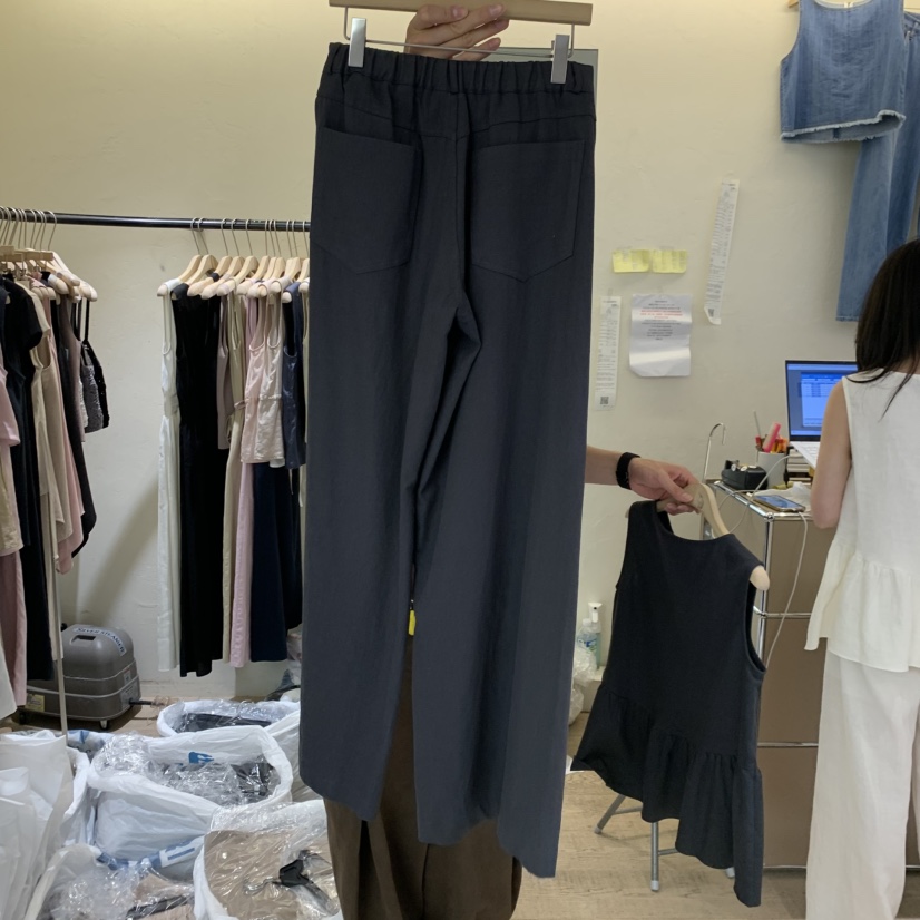 W AND J韓國代購女士新款人氣職業26春夏時尚26夏季休閑褲W AND J休閑褲