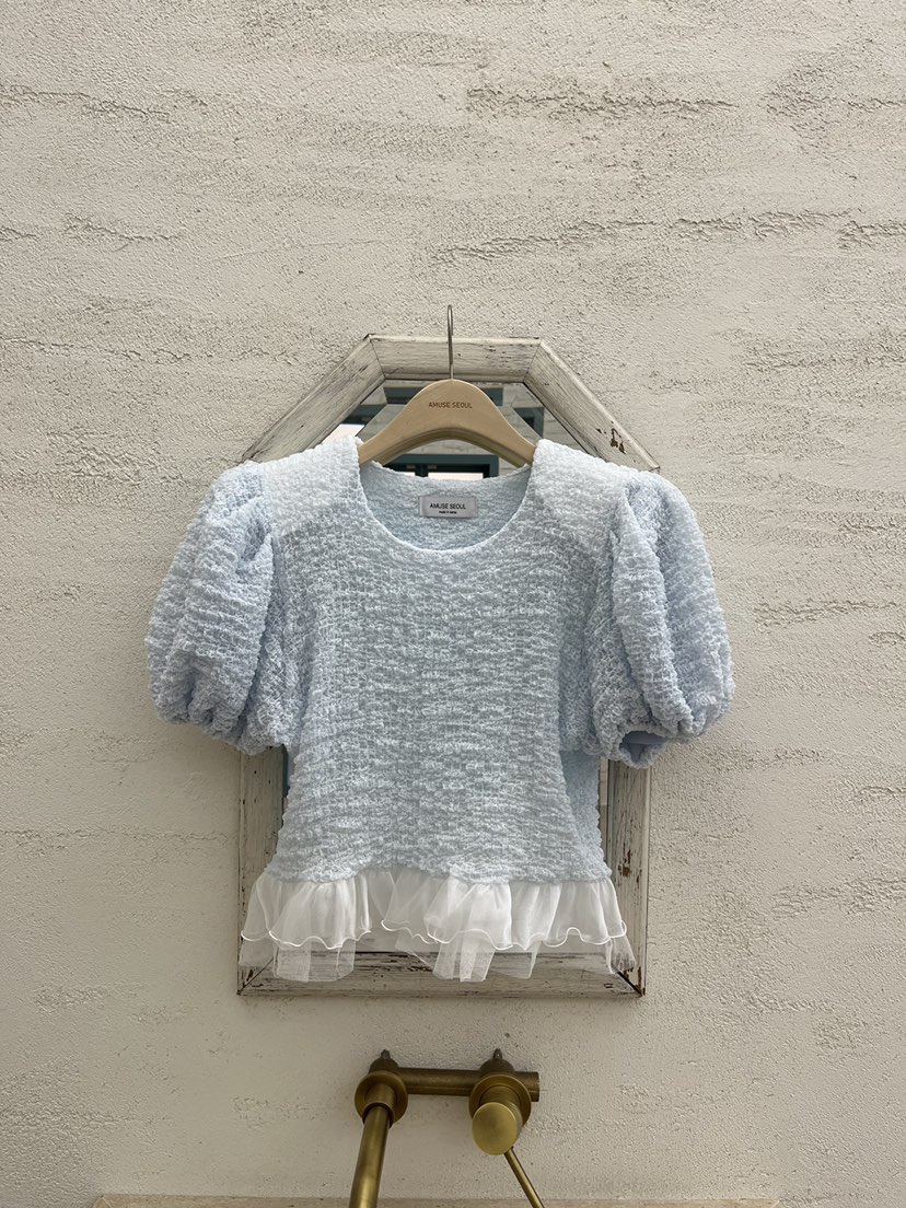 AMUSE SEOUL韓國直郵女裝新品26夏季熱賣職業襯衫蕾絲衫AMUSE SEOUL襯衫/蕾絲衫圖色3