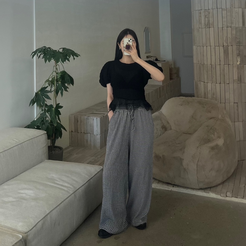 AMUSE SEOUL韓國代購女裝新款26夏季人氣推薦時尚休閑褲AMUSE SEOUL休閑褲