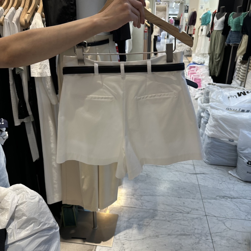 HABLE韓國直郵女士新品26夏季人氣推薦熱賣26春夏短褲不含腰帶HABLE短褲
