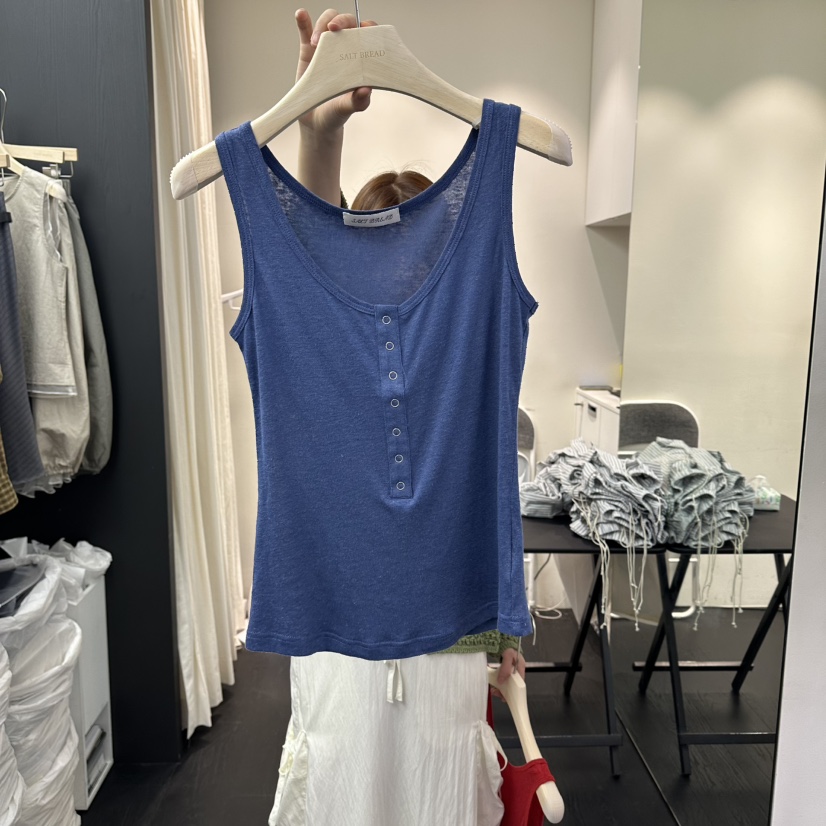SALT BREAD東大門實拍韓國女裝新品職業人氣休閑吊帶背心SALT BREAD吊帶/背心圖色2