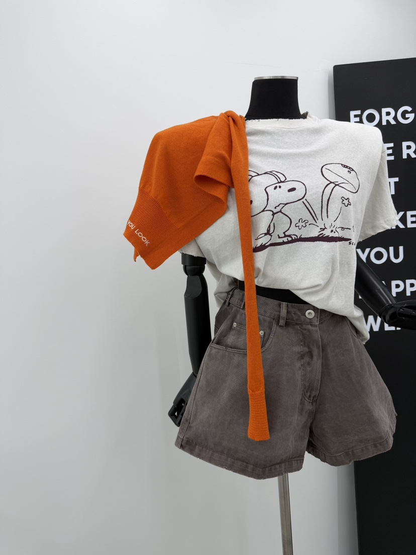 RED-A韓國東大門直郵女士新品26夏季時尚職業26春夏短褲口袋RED-A短褲圖色4