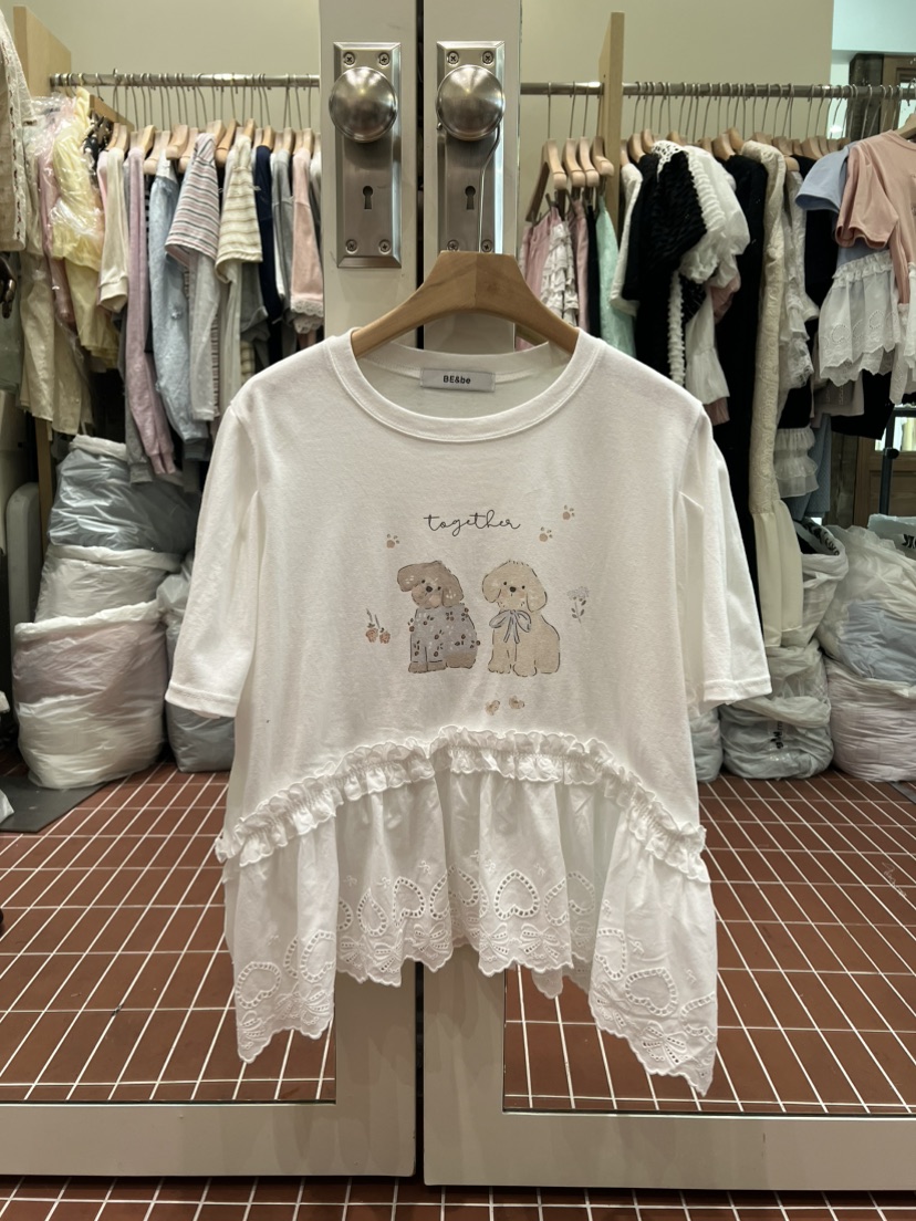 BE&amp;BE韓國直郵女士新品熱賣26春夏26夏季休閑推薦T恤BE&beT恤圖色1
