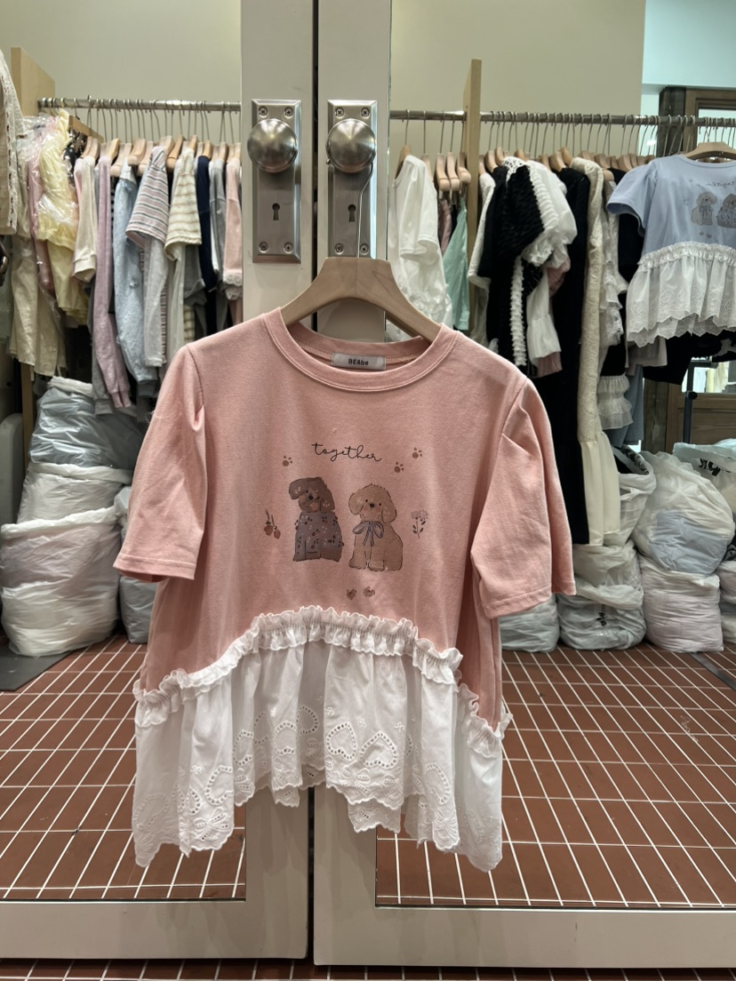 BE&amp;BE韓國直郵女士新品熱賣26春夏26夏季休閑推薦T恤BE&beT恤圖色2