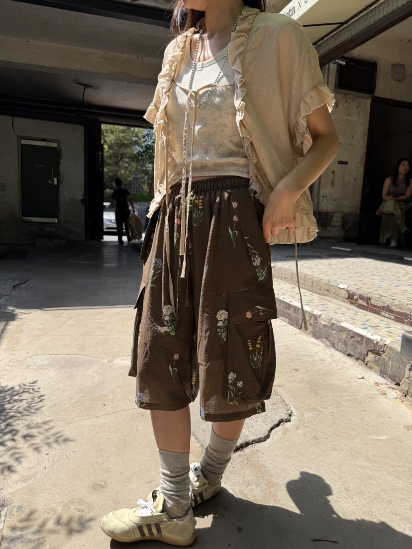 FRANC—L韓國直郵實拍女裝新款26春夏26夏季休閑推薦短褲FRANC短褲