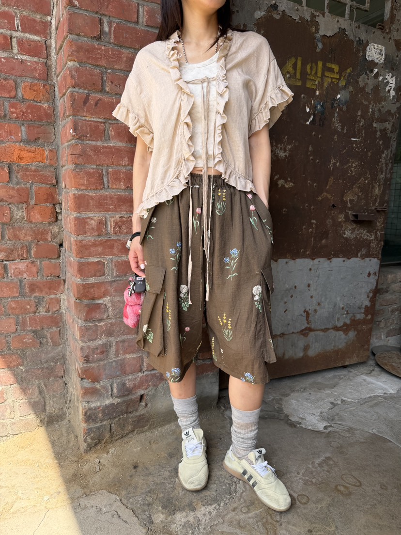 FRANC—L韓國直郵實拍女裝新款26春夏26夏季休閑推薦短褲FRANC短褲