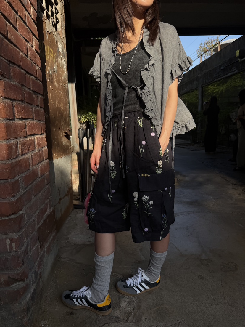 FRANC—L韓國直郵實拍女裝新款26春夏26夏季休閑推薦短褲FRANC短褲