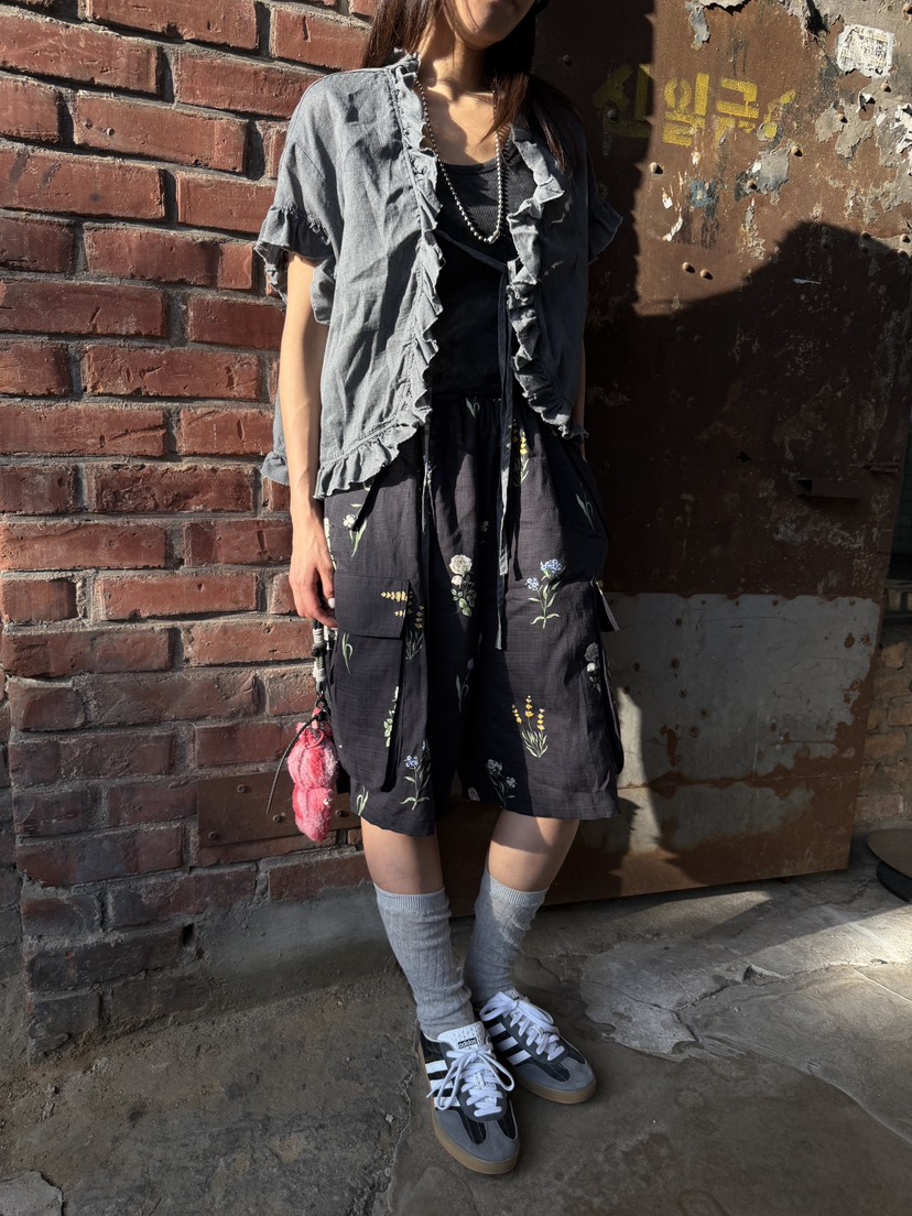 FRANC—L韓國直郵實拍女裝新款26春夏26夏季休閑推薦短褲FRANC短褲