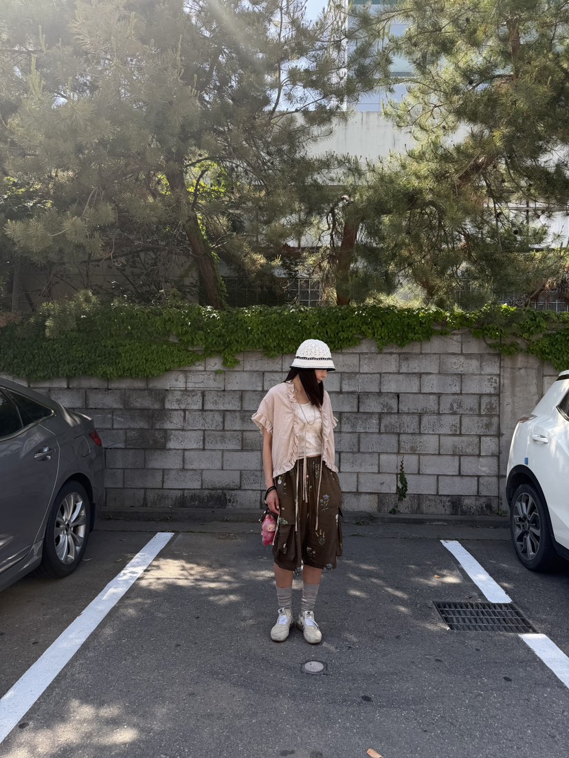 FRANC—L韓國直郵實拍女裝新款26春夏26夏季休閑推薦短褲FRANC短褲