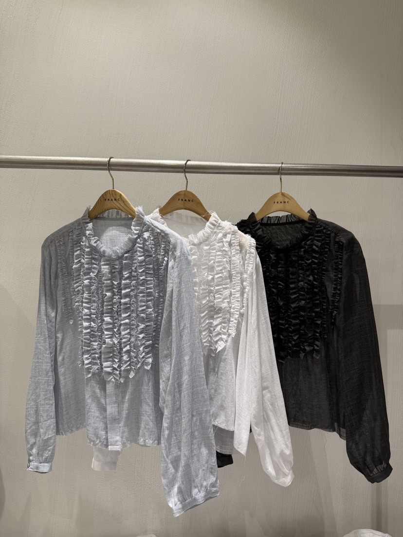 FRANC—L韓國代購女士新品推薦休閑熱賣26春夏襯衫蕾絲衫FRANC襯衫/蕾絲衫