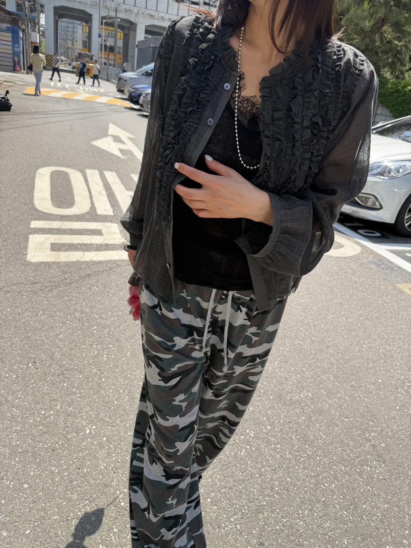FRANC—L韓國代購女士新品推薦休閑熱賣26春夏襯衫蕾絲衫FRANC襯衫/蕾絲衫