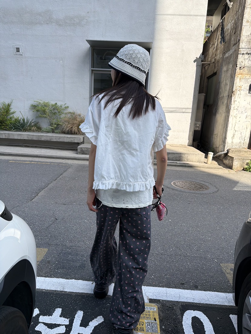 FRANC—L韓國直郵女士新款26夏季熱賣推薦26春夏襯衫蕾絲衫FRANC襯衫/蕾絲衫