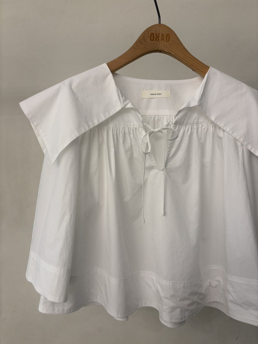 OHAO韓國直郵女士新品職業時尚休閑熱賣人氣推薦襯衫蕾絲衫OHAO/HA MONG襯衫/蕾絲衫