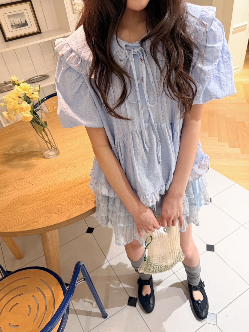 BOUTIQUE-L韓國代購女裝新款人氣休閑職業推薦襯衫蕾絲衫BOUTIQUE-L襯衫/蕾絲衫