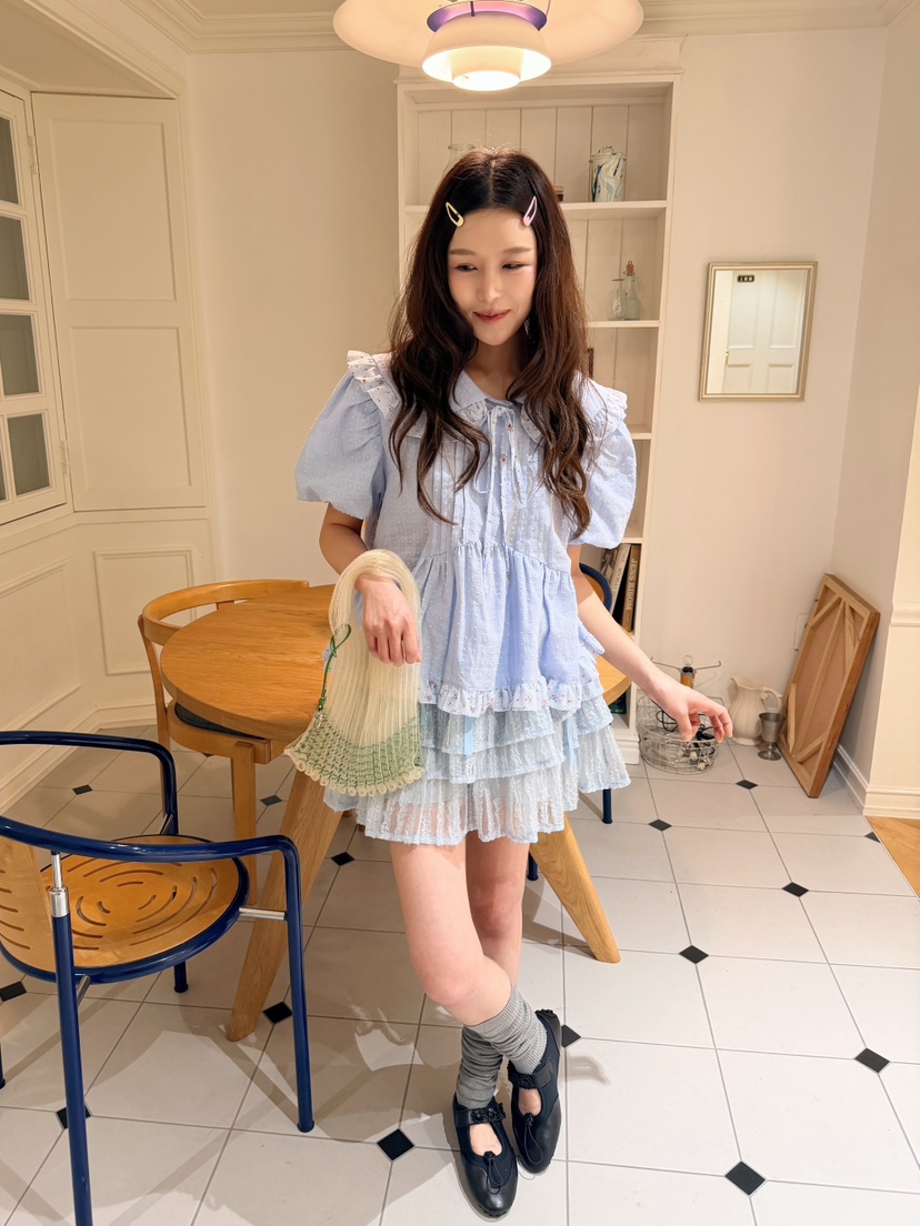 BOUTIQUE-L韓國代購女裝新款人氣休閑職業推薦襯衫蕾絲衫BOUTIQUE-L襯衫/蕾絲衫
