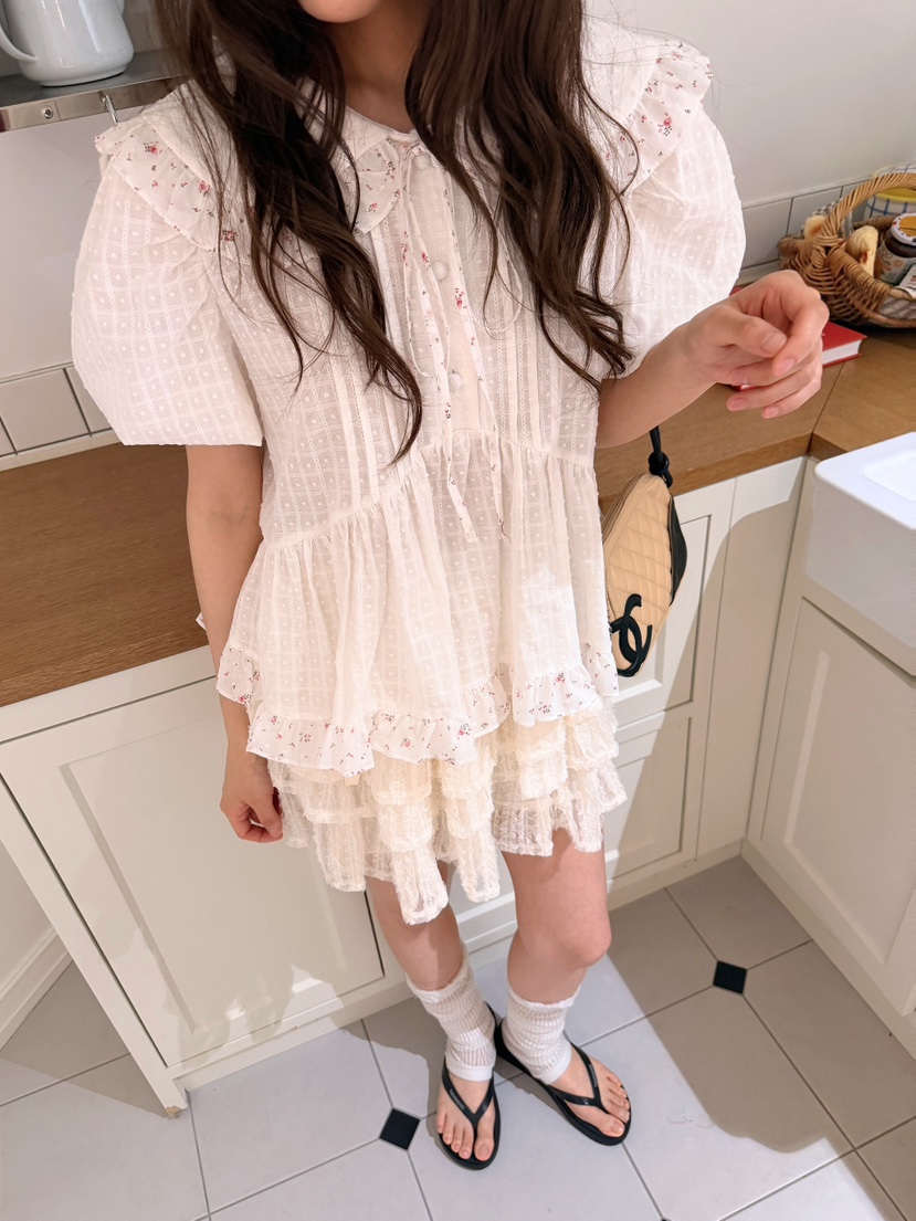 BOUTIQUE-L韓國代購女裝新款人氣休閑職業推薦襯衫蕾絲衫BOUTIQUE-L襯衫/蕾絲衫圖色2