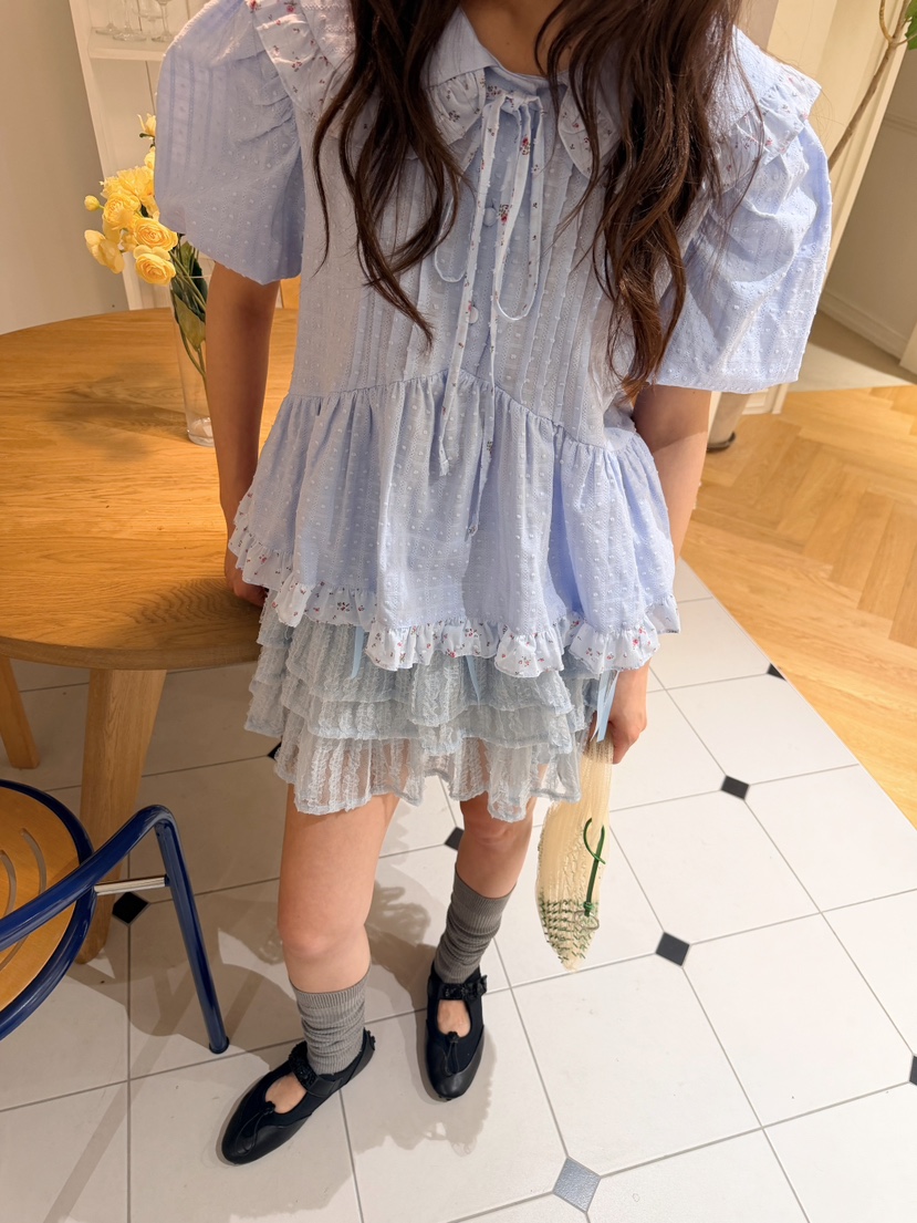 BOUTIQUE-L韓國代購女裝新款人氣休閑職業推薦襯衫蕾絲衫BOUTIQUE-L襯衫/蕾絲衫圖色3