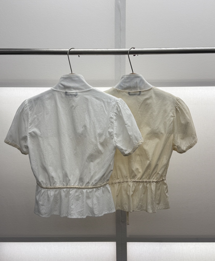 MILUI韓國直郵女裝新品26夏季休閑推薦職業熱賣襯衫蕾絲衫MILUI襯衫/蕾絲衫