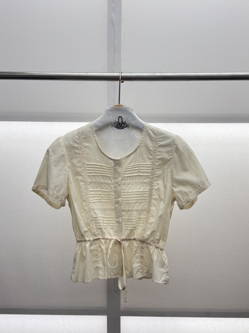 MILUI韓國直郵女裝新品26夏季休閑推薦職業熱賣襯衫蕾絲衫MILUI襯衫/蕾絲衫圖色2