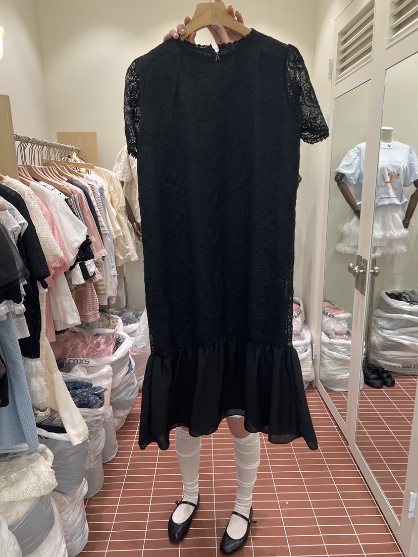 BE&amp;BE韓國東大門直郵女裝新品人氣休閑推薦連衣裙系帶BE&be連衣裙圖色2