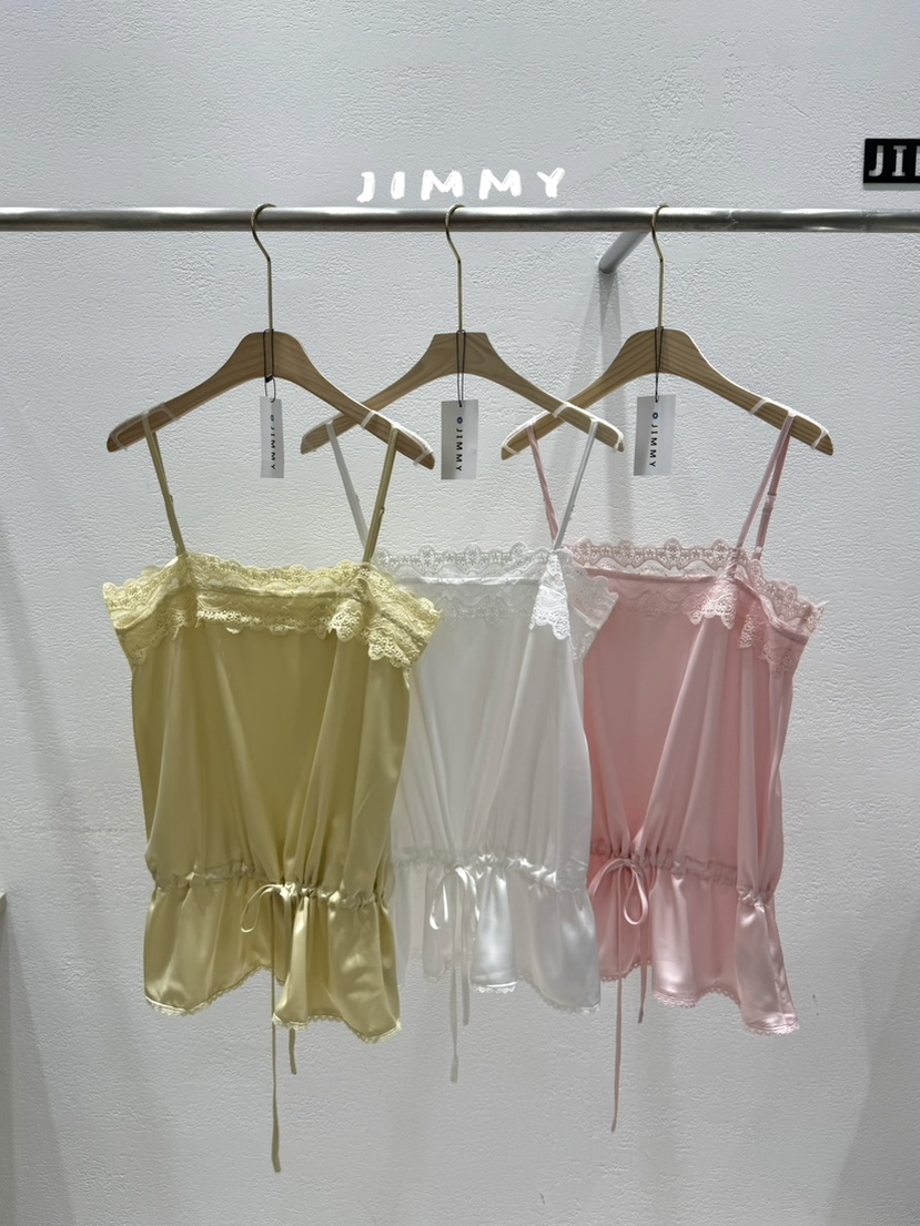 JIMMY韓國直郵實拍女士新款推薦休閑26夏季時尚職業吊帶背心JIMMY/REMAKE吊帶/背心