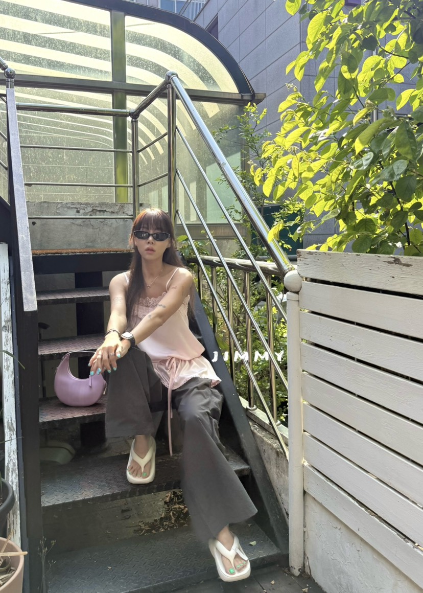 JIMMY韓國直郵實拍女士新款推薦休閑26夏季時尚職業吊帶背心JIMMY/REMAKE吊帶/背心