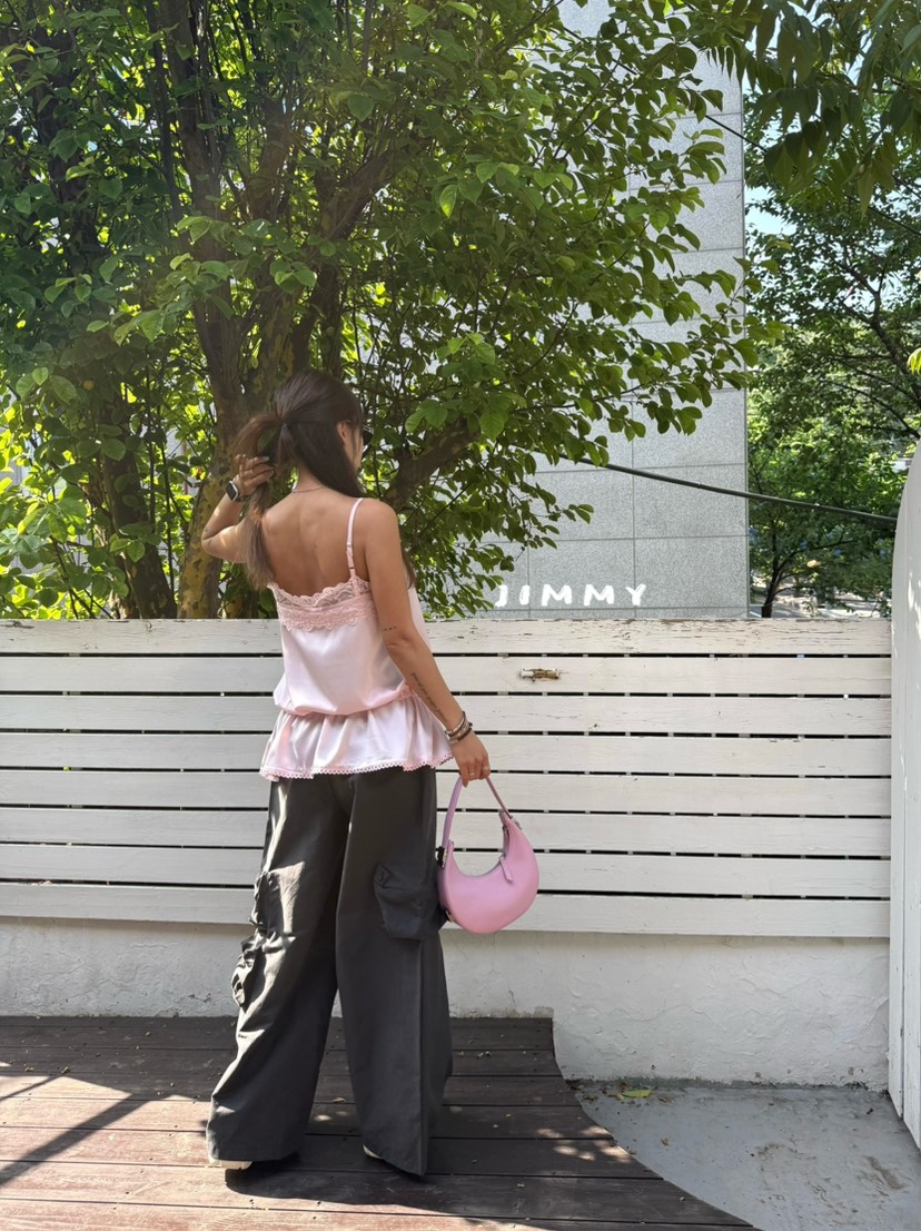 JIMMY韓國直郵實拍女士新款推薦休閑26夏季時尚職業吊帶背心JIMMY/REMAKE吊帶/背心