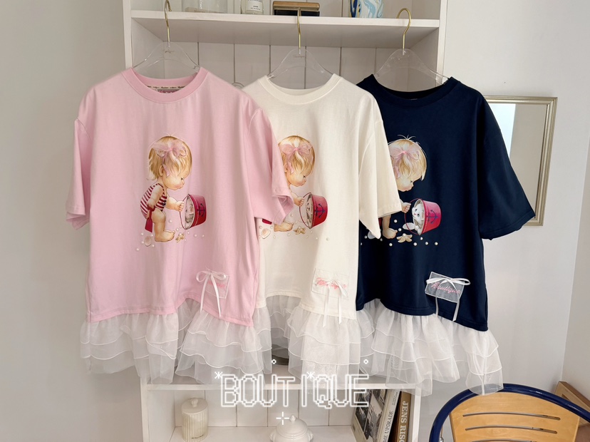 BOUTIQUE-L韓國代購女裝新品休閑26夏季26春夏職業熱賣T恤BOUTIQUE-LT恤