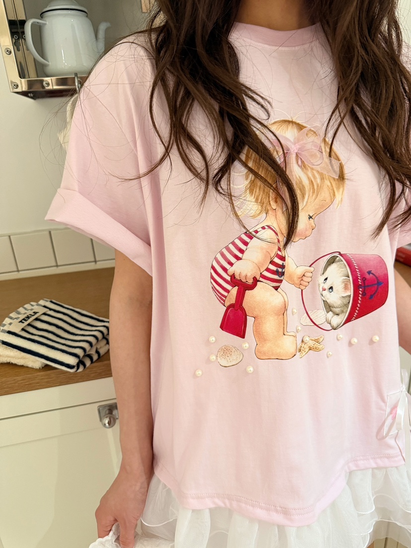 BOUTIQUE-L韓國代購女裝新品休閑26夏季26春夏職業熱賣T恤BOUTIQUE-LT恤