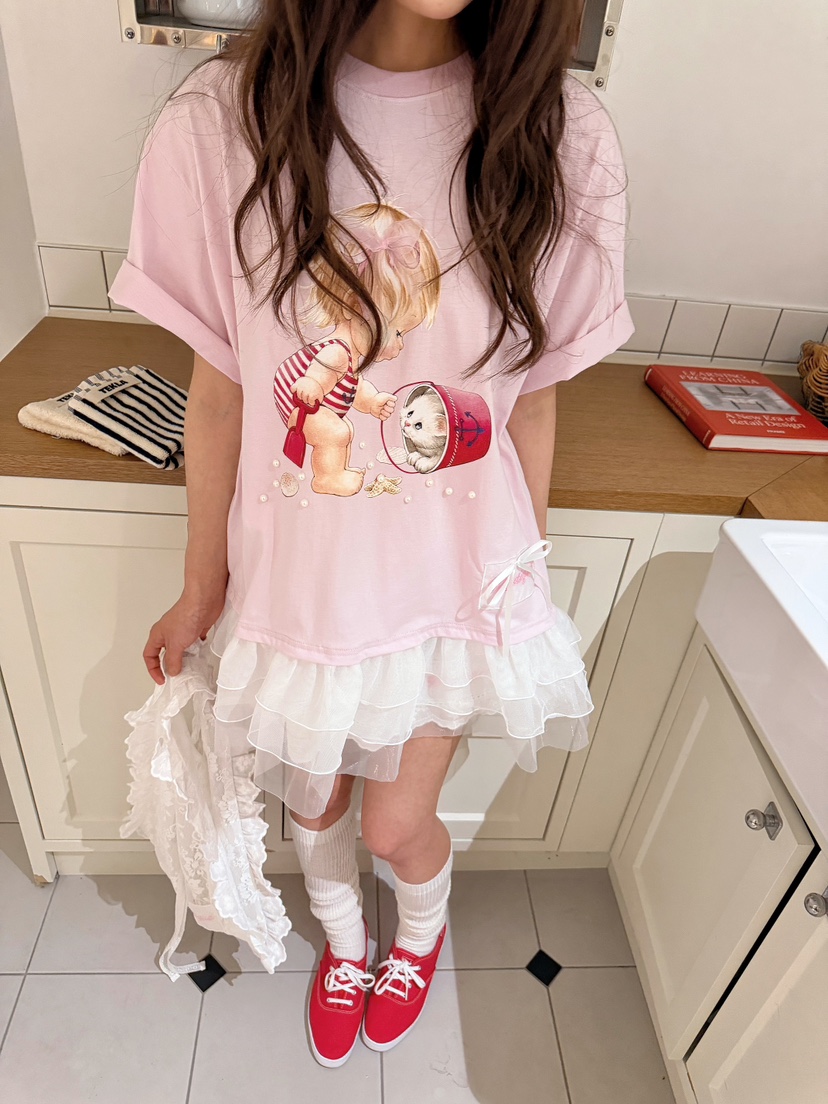 BOUTIQUE-L韓國代購女裝新品休閑26夏季26春夏職業熱賣T恤BOUTIQUE-LT恤