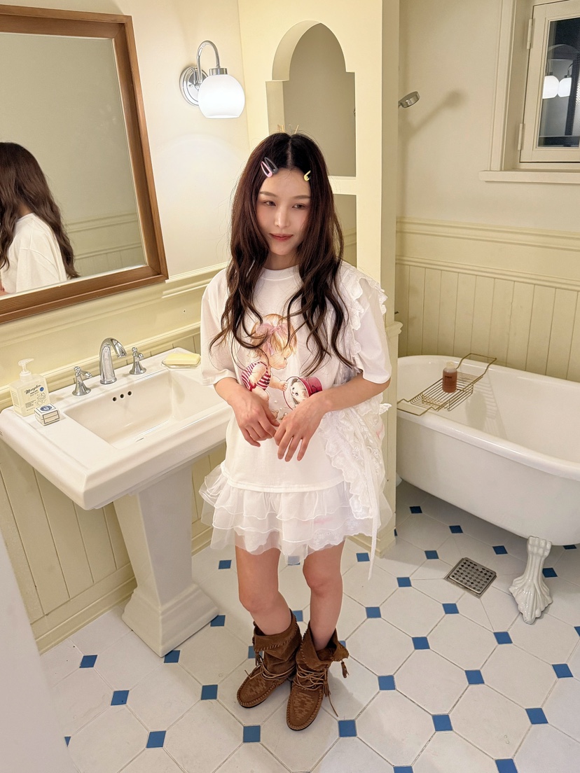 BOUTIQUE-L韓國代購女裝新品休閑26夏季26春夏職業熱賣T恤BOUTIQUE-LT恤