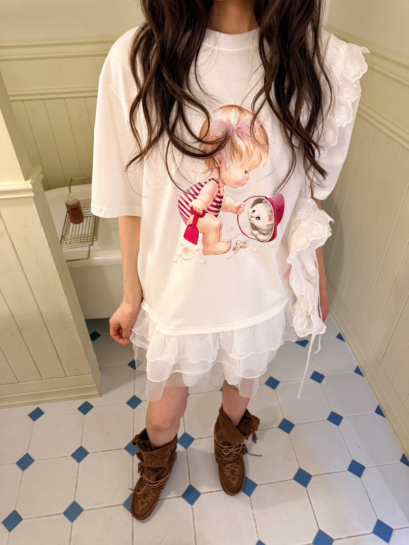 BOUTIQUE-L韓國代購女裝新品休閑26夏季26春夏職業熱賣T恤BOUTIQUE-LT恤