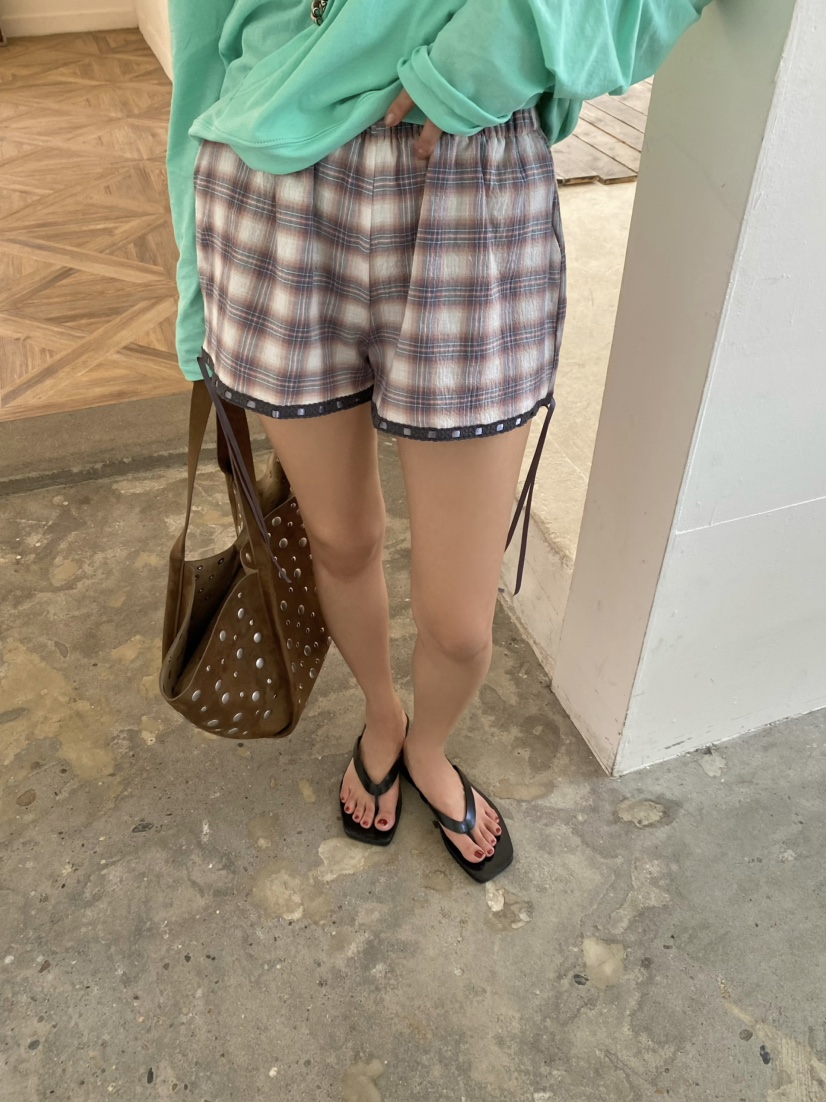 OUPPT韓國東大門代購女裝新品時尚休閑推薦26夏季人氣短褲OUPPT短褲圖色1