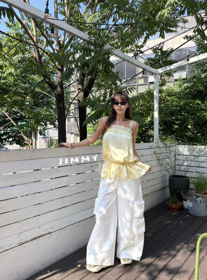 JIMMY韓國代購女士新款26春夏休閑26夏季職業推薦人氣休閑褲JIMMY/REMAKE休閑褲