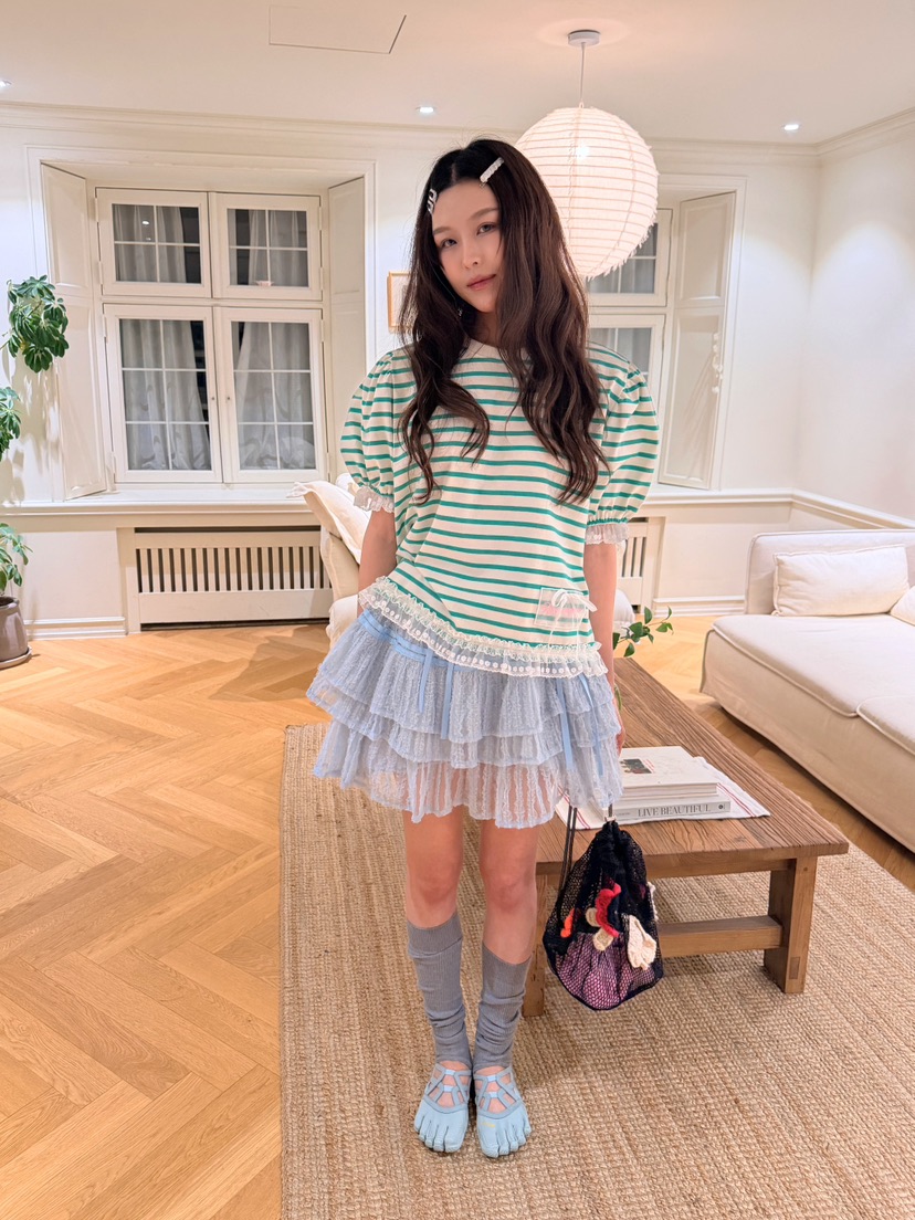 BOUTIQUE-L韓國直郵女裝新品26夏季職業人氣熱賣推薦T恤BOUTIQUE-LT恤圖色1