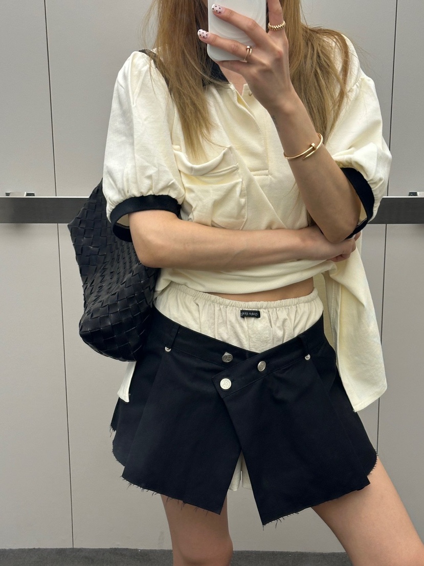 ZEROZERO韓國直郵女士新品26春夏推薦休閑26夏季熱賣T恤口袋ZEROZEROT恤