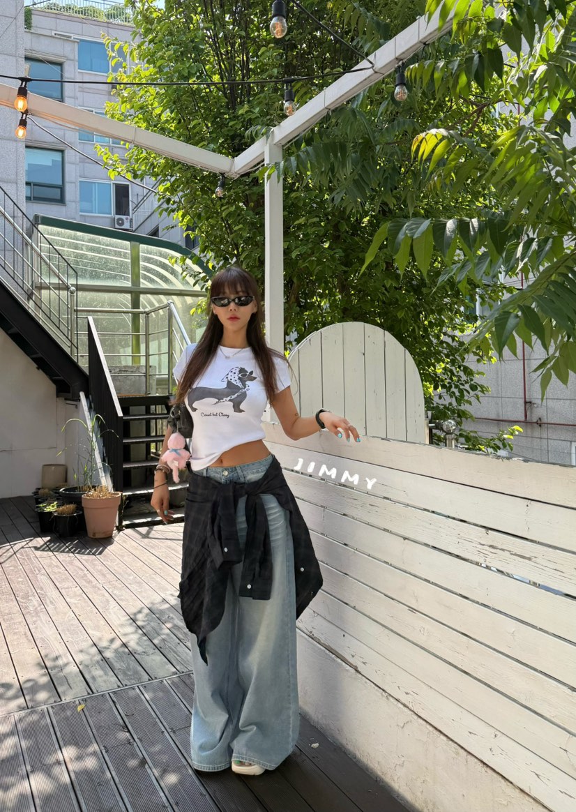 JIMMY韓國直郵女裝新品熱賣時尚推薦休閑26夏季職業26春夏T恤JIMMY/REMAKET恤