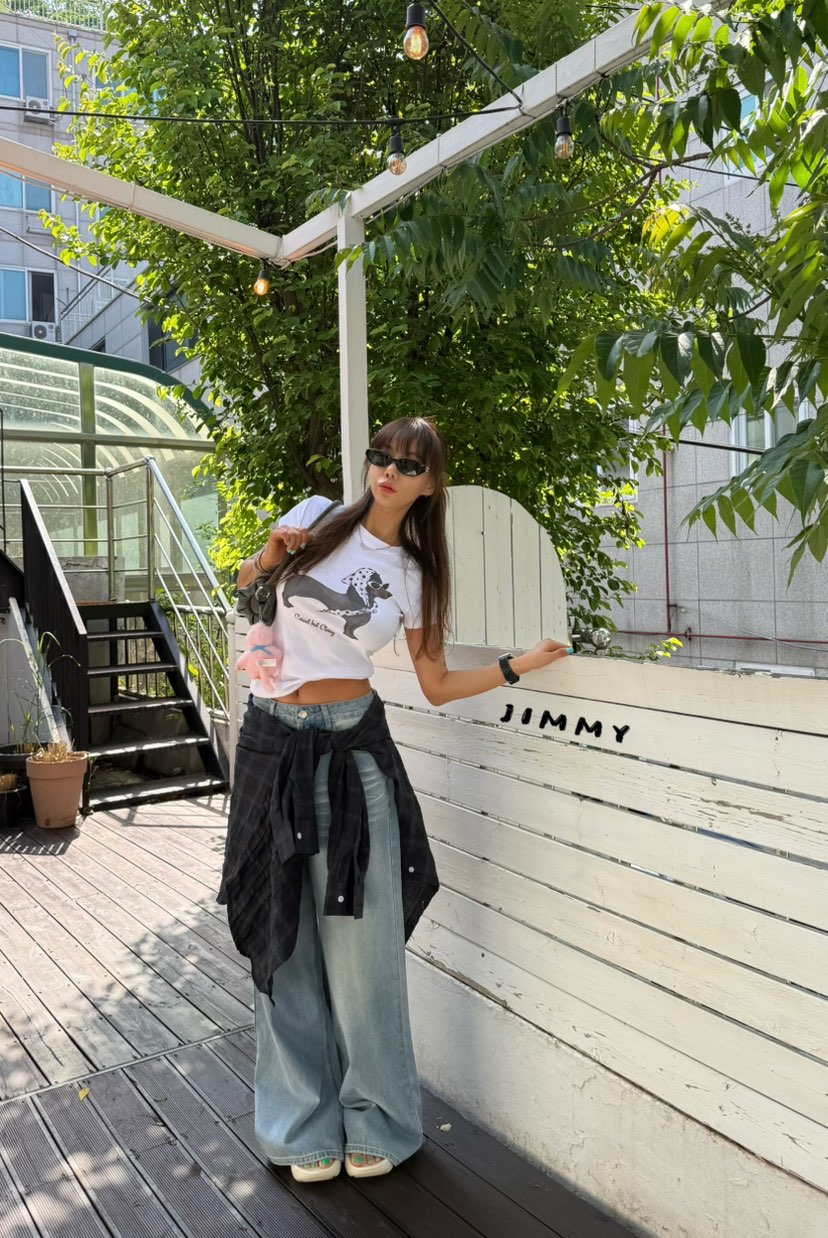 JIMMY韓國直郵女裝新品熱賣時尚推薦休閑26夏季職業26春夏T恤JIMMY/REMAKET恤