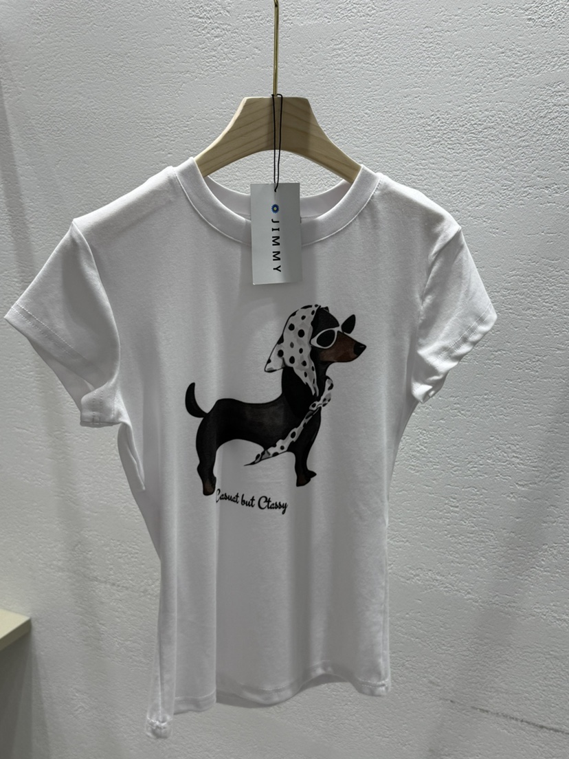 JIMMY韓國直郵女裝新品熱賣時尚推薦休閑26夏季職業26春夏T恤JIMMY/REMAKET恤圖色1