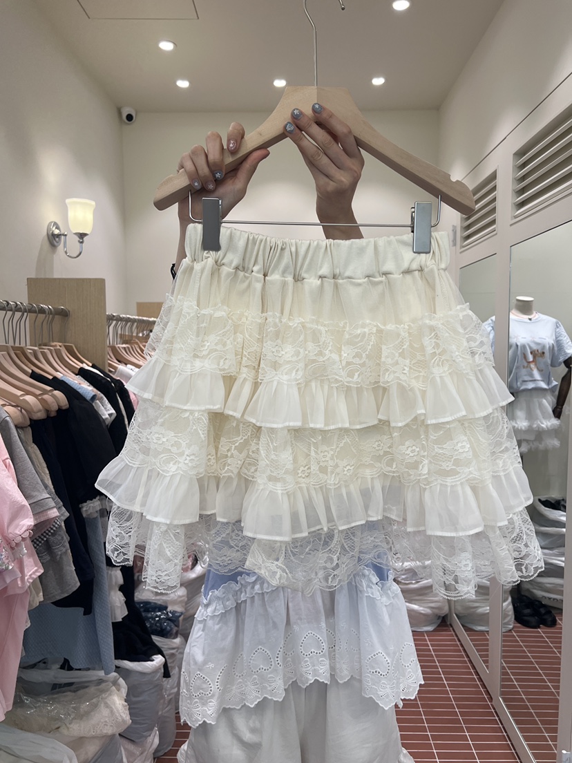 BE&amp;BE韓國直郵女士新品26夏季推薦時尚短裙短款蕾絲BE&be短裙