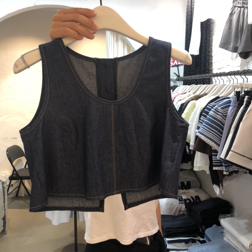 OZ韓國東大門代購女裝新品26春夏26夏季吊帶背心紐扣背心OZ.ounce吊帶/背心圖色2
