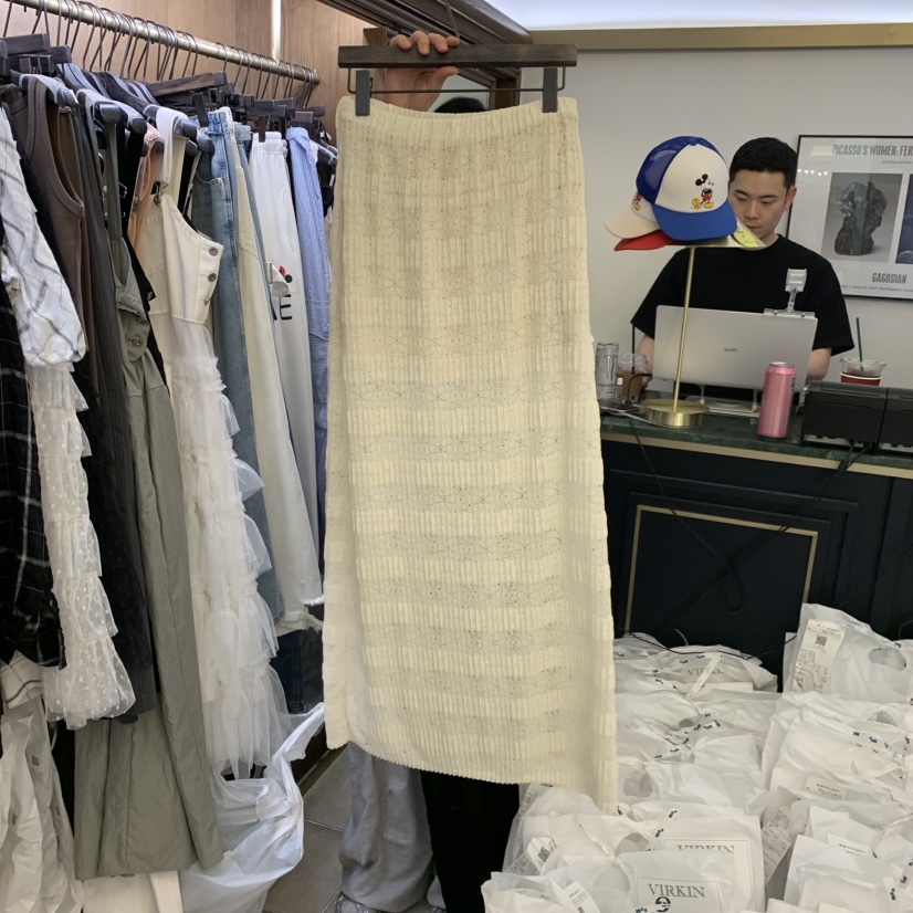 VIRKIN韓國直郵實拍女士新款職業休閑推薦時尚人氣熱賣長裙VIRKIN長裙