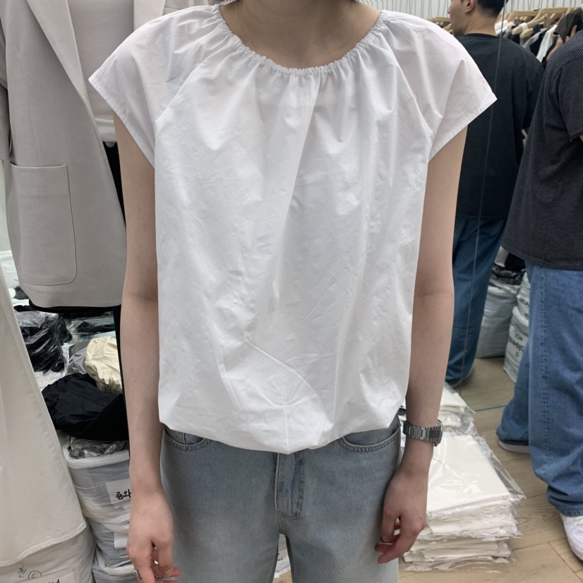 MOI-A韓國東大門代購女裝新品熱賣襯衫蕾絲衫插肩袖褶皺MOI-A襯衫/蕾絲衫圖色2