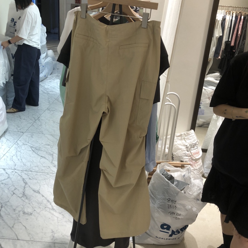 RAWROW東大門實拍韓國女裝新款推薦26夏季熱賣休閑褲絲帶RAWROW休閑褲