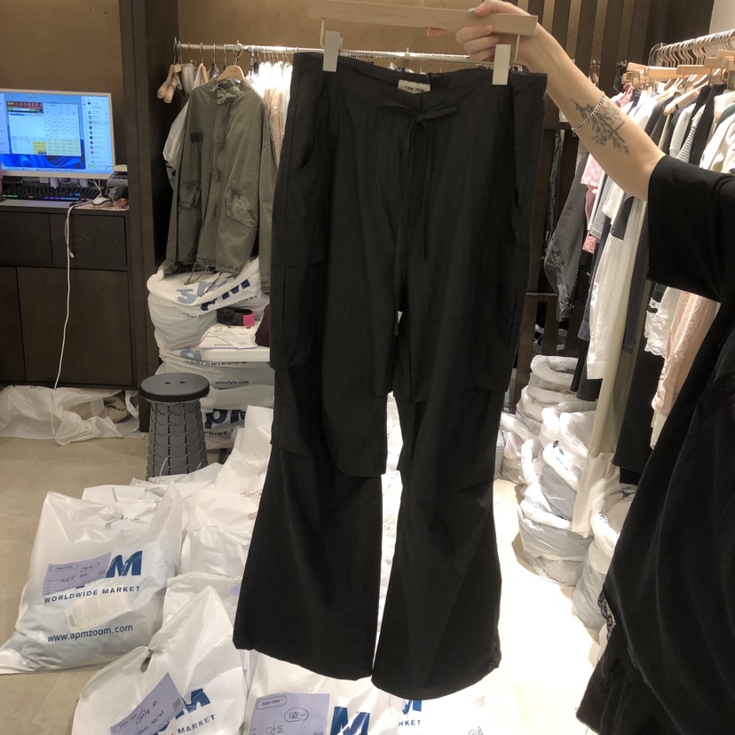 RAWROW東大門實拍韓國女裝新款推薦26夏季熱賣休閑褲絲帶RAWROW休閑褲圖色2