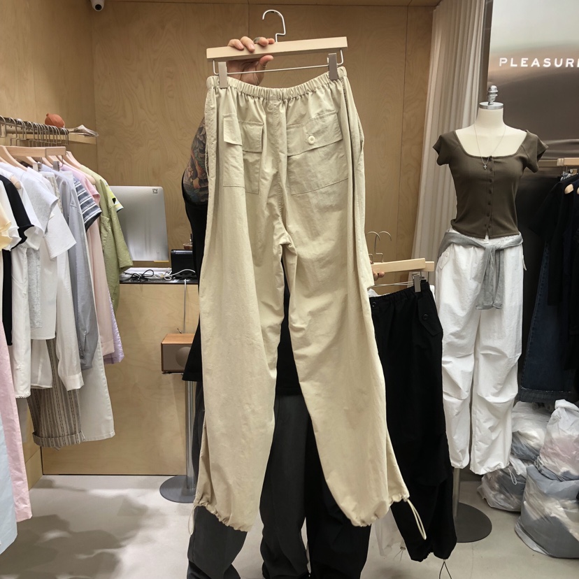 PLEASURE東大門實拍韓國女士新品推薦時尚26春夏熱賣休閑褲PLEASURE休閑褲