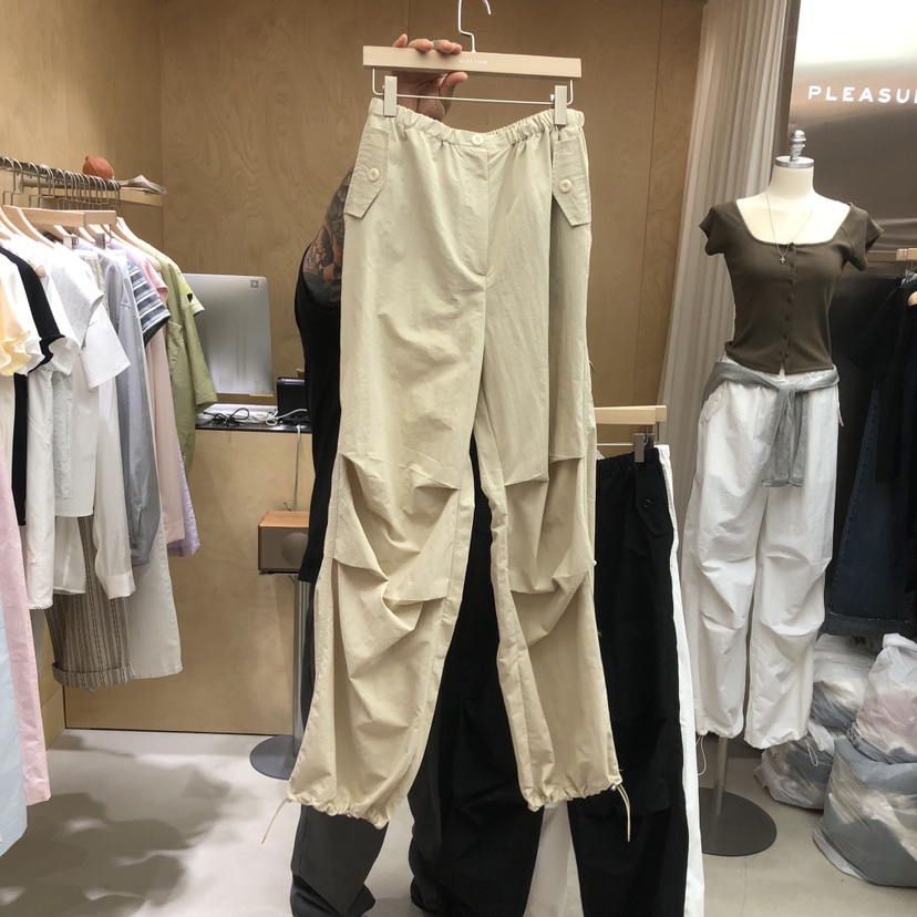 PLEASURE東大門實拍韓國女士新品推薦時尚26春夏熱賣休閑褲PLEASURE休閑褲圖色1